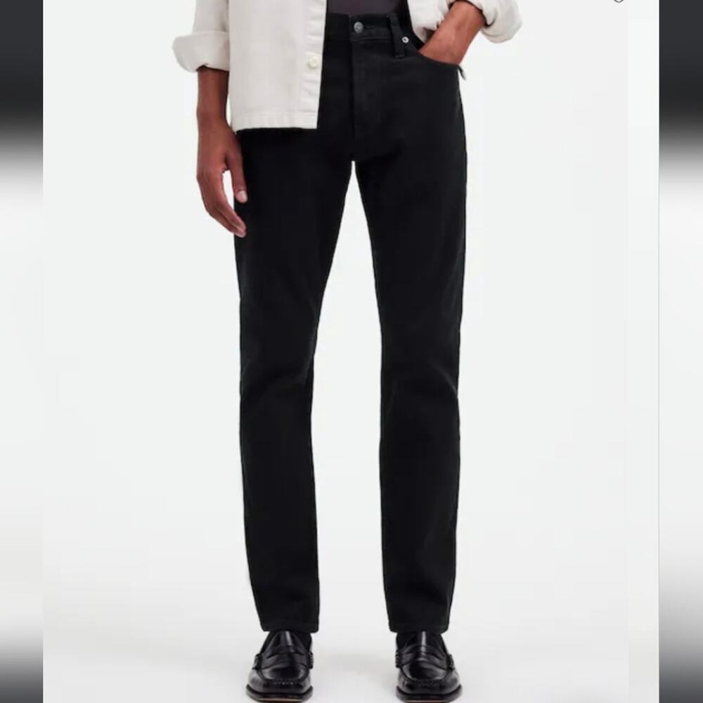 NWT Madewell 40x30 Men's Black Slim Jeans